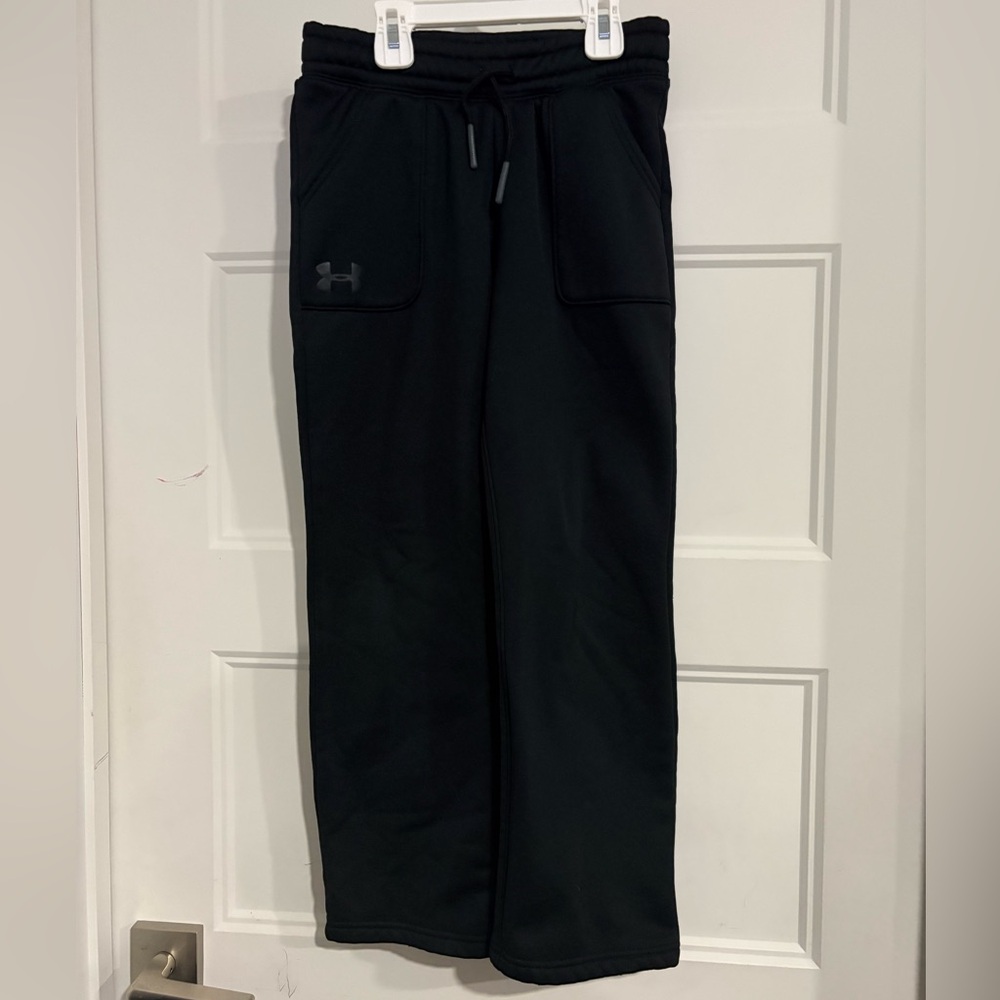 Under Armour kid boys Dark Joggers YSM Youth Small EUC